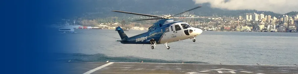 Helijet landing
